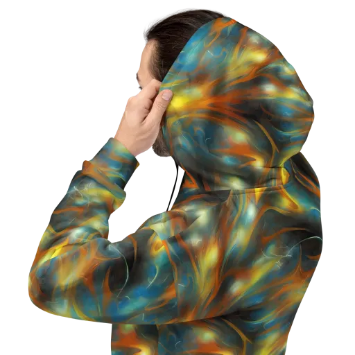 Wallis Warp on a Hoodie