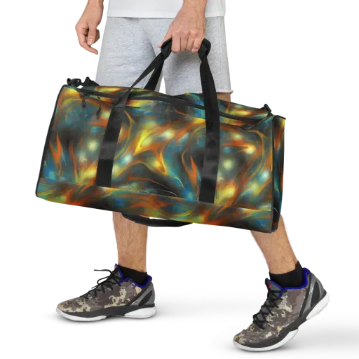 Wallis Warp on a Duffle Bag