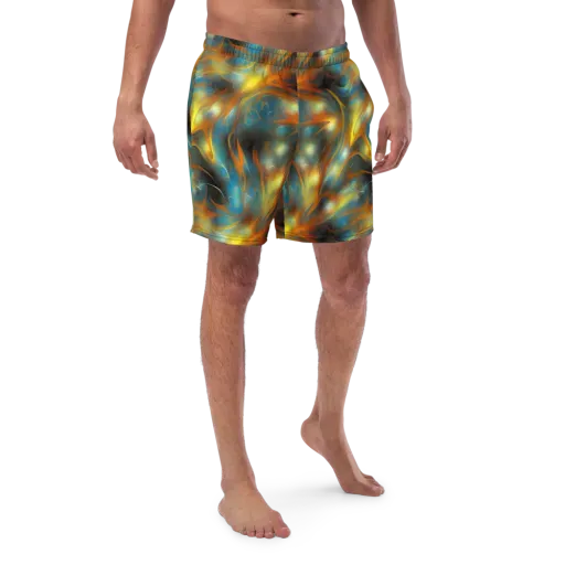 Wallis Warp on a Swim Trunks