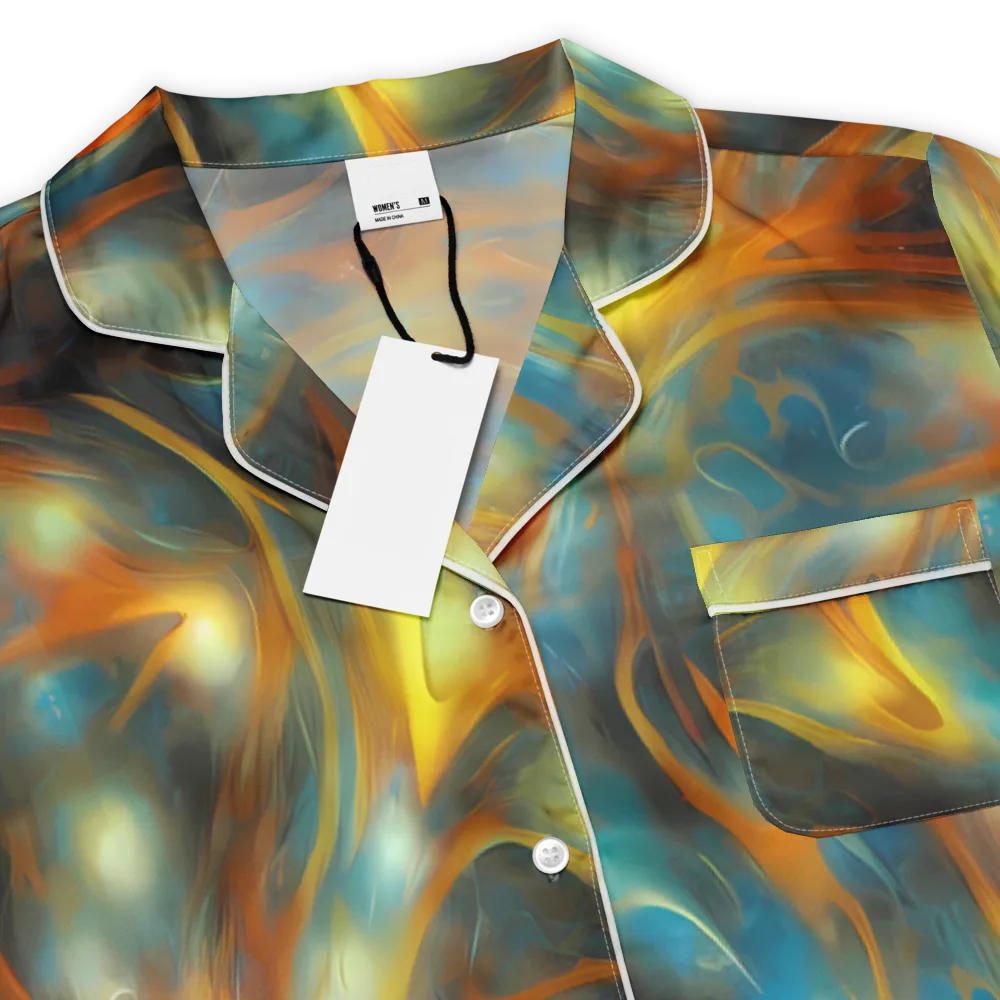 Wallis Warp on Women's Short Sleeve Pajama Top — Product details
