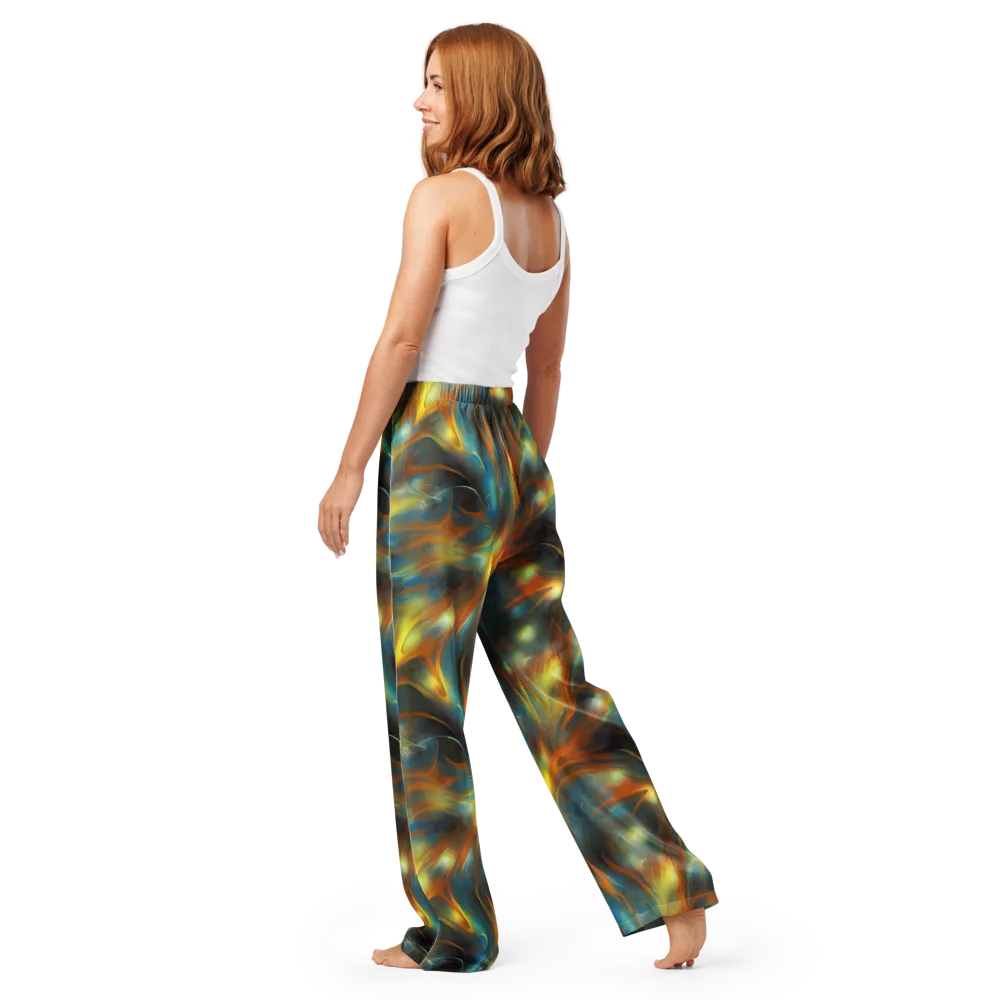 Wallis Warp on Women's Pajama Pants — Back