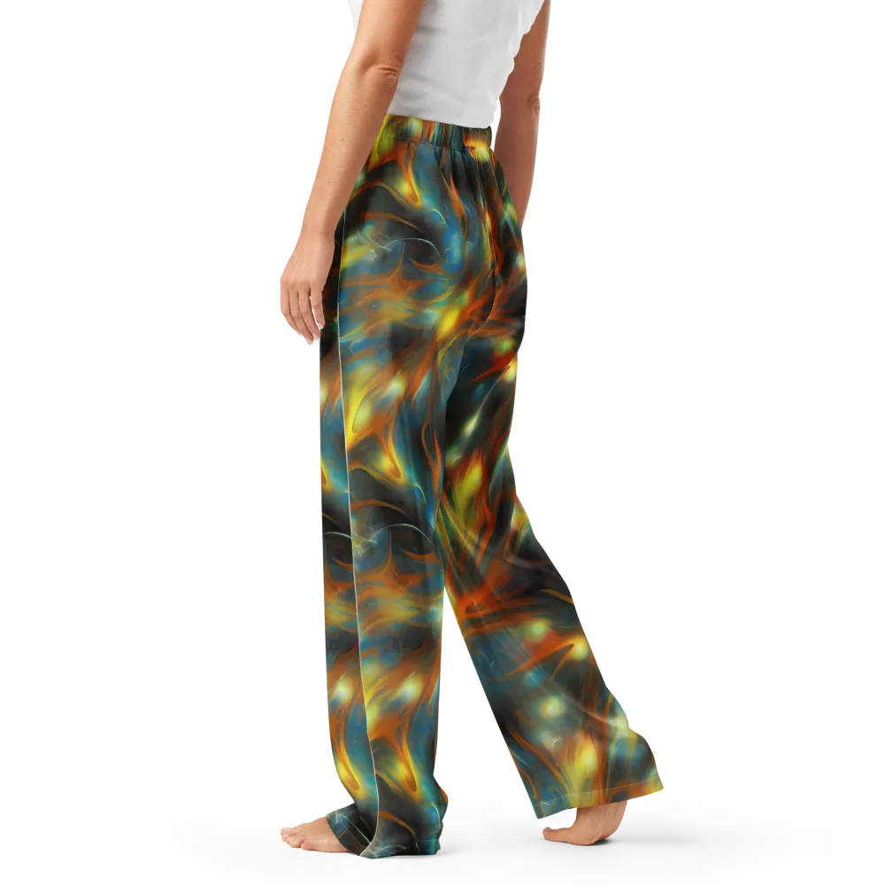 Wallis Warp on Women's Pajama Pants — Left
