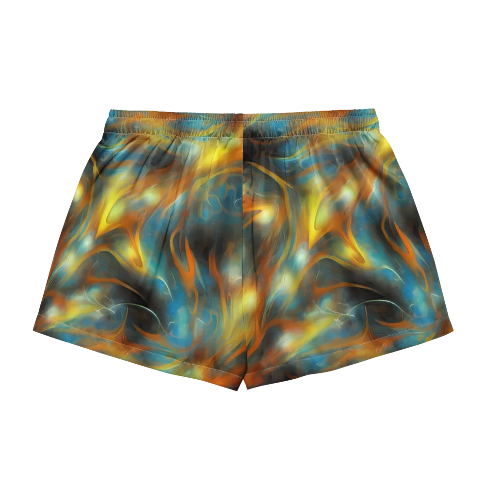 Wallis Warp on Women's Pajama Shorts — Back