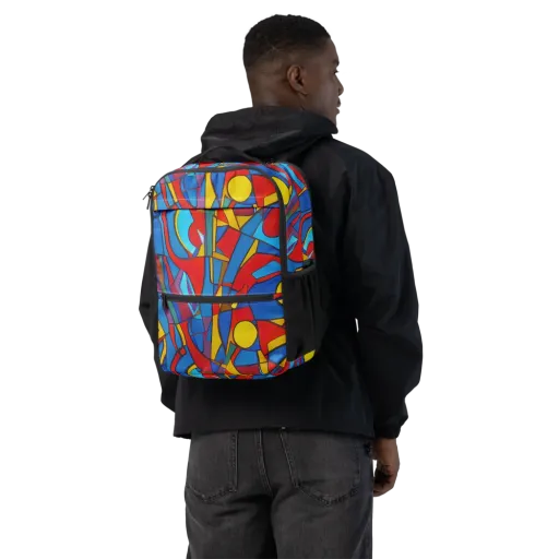 Mondrian Maze on a Utility Backpack