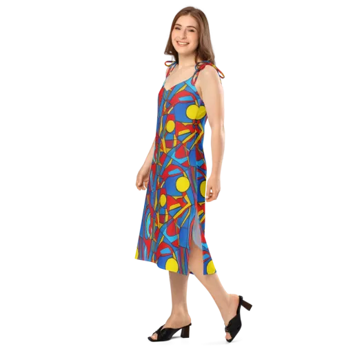 Mondrian Maze on a Slip Dress
