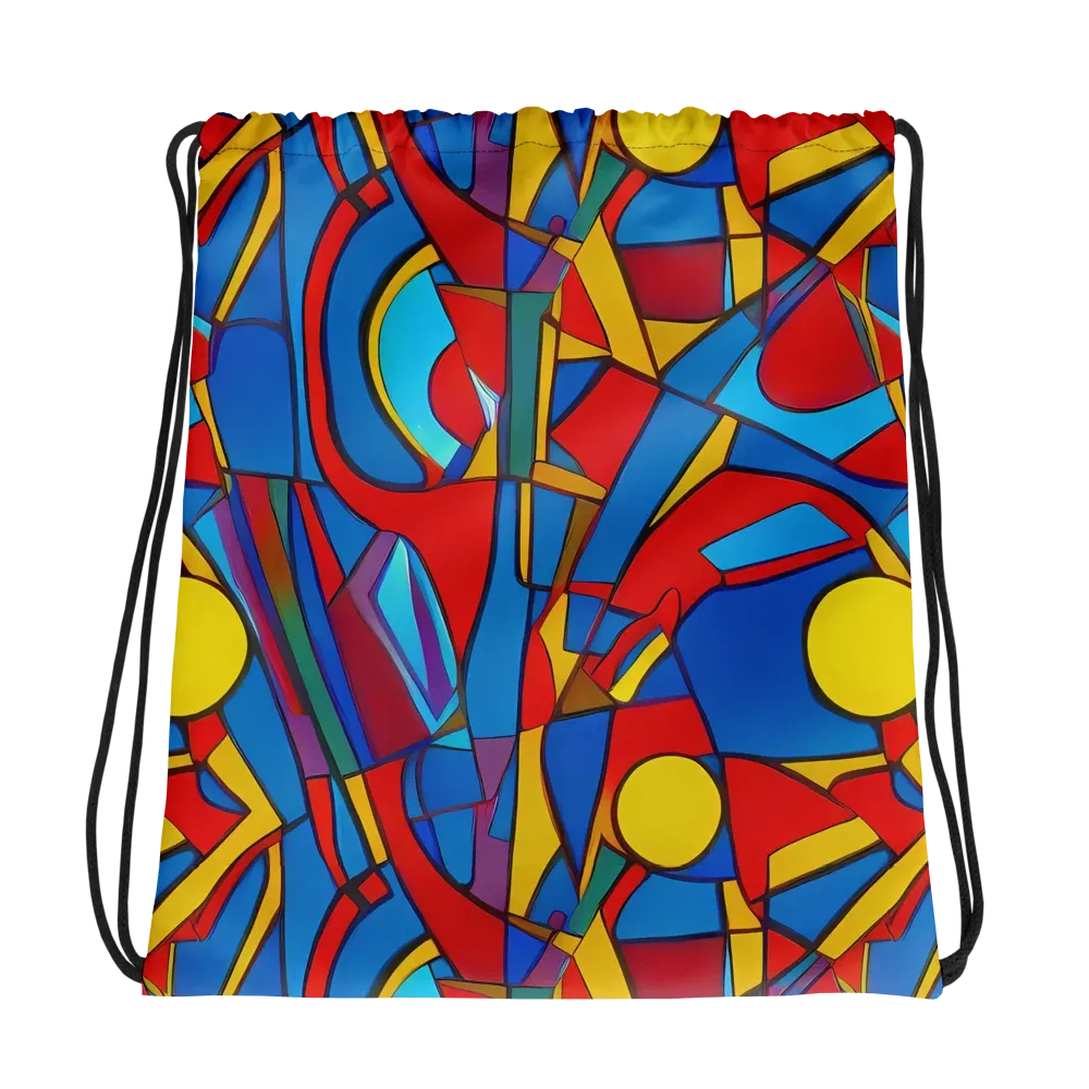 Mondrian Maze on Drawstring Bag — Photo