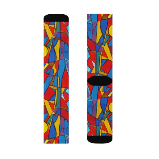 Mondrian Maze on a Socks