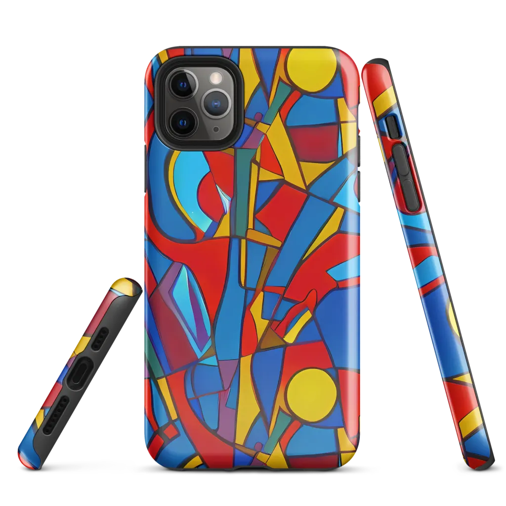 Mondrian Maze on Tough Case for iPhone® — Front