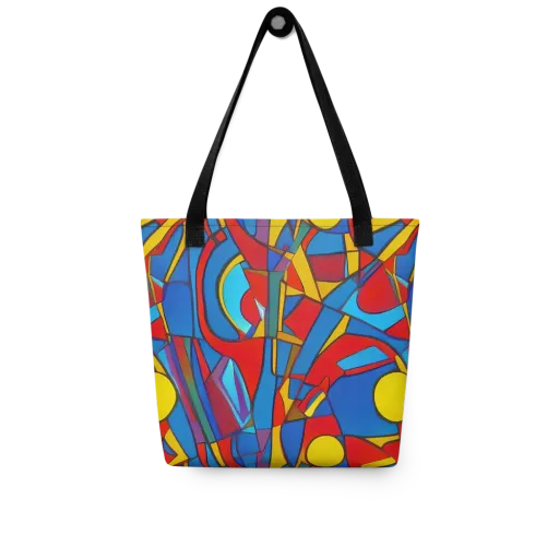 Mondrian Maze on a Tote Bag