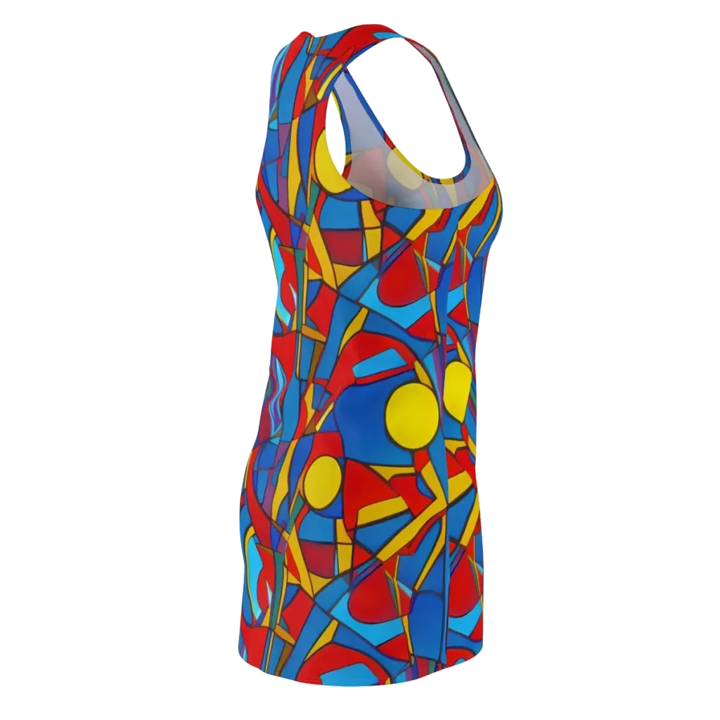 Mondrian Maze on Racerback Dress — Back Side