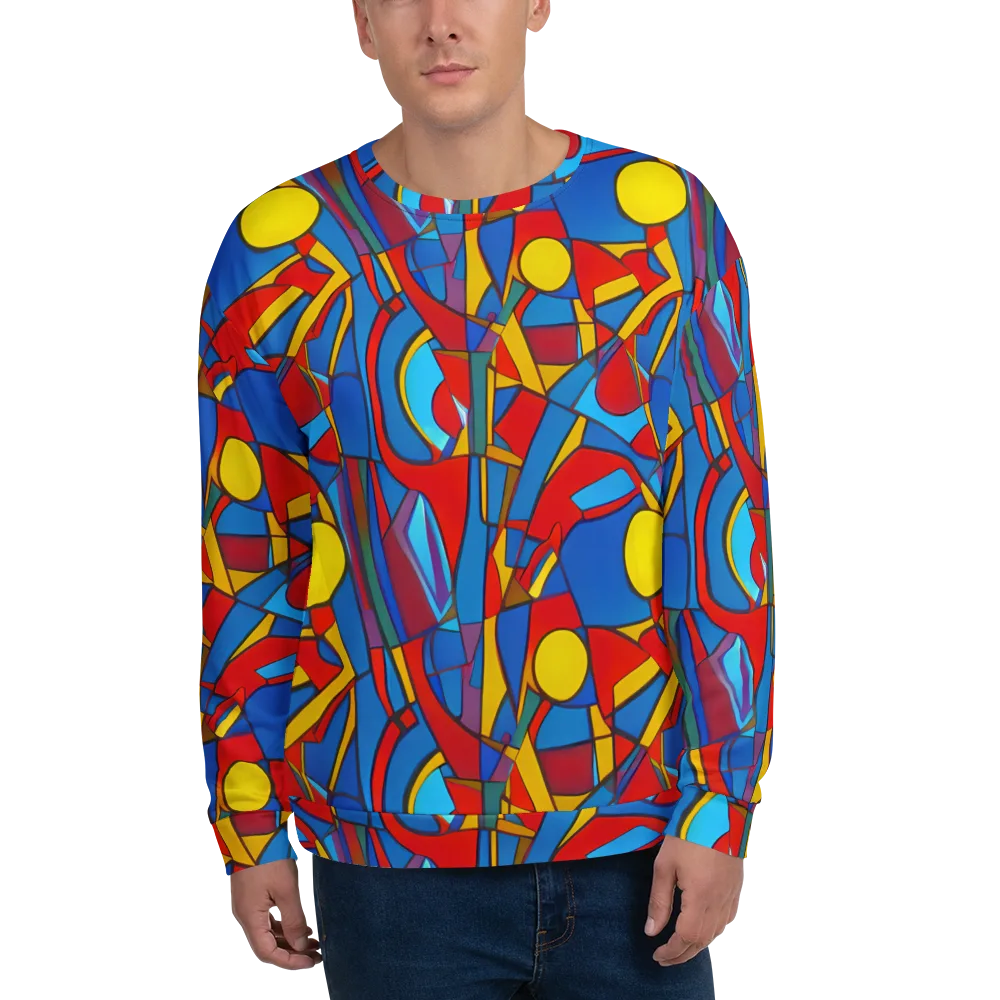 Mondrian Maze on Sweatshirt — Front