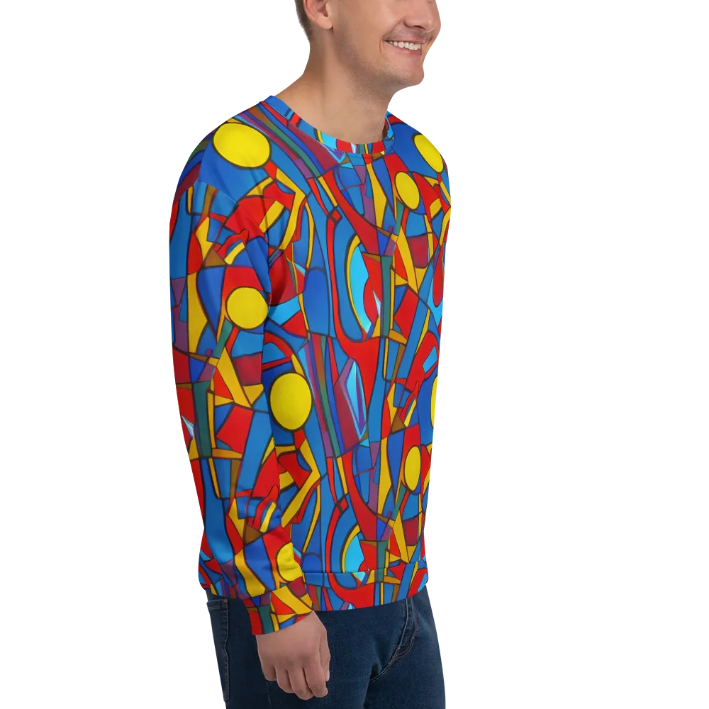 Mondrian Maze on Sweatshirt — Right Front
