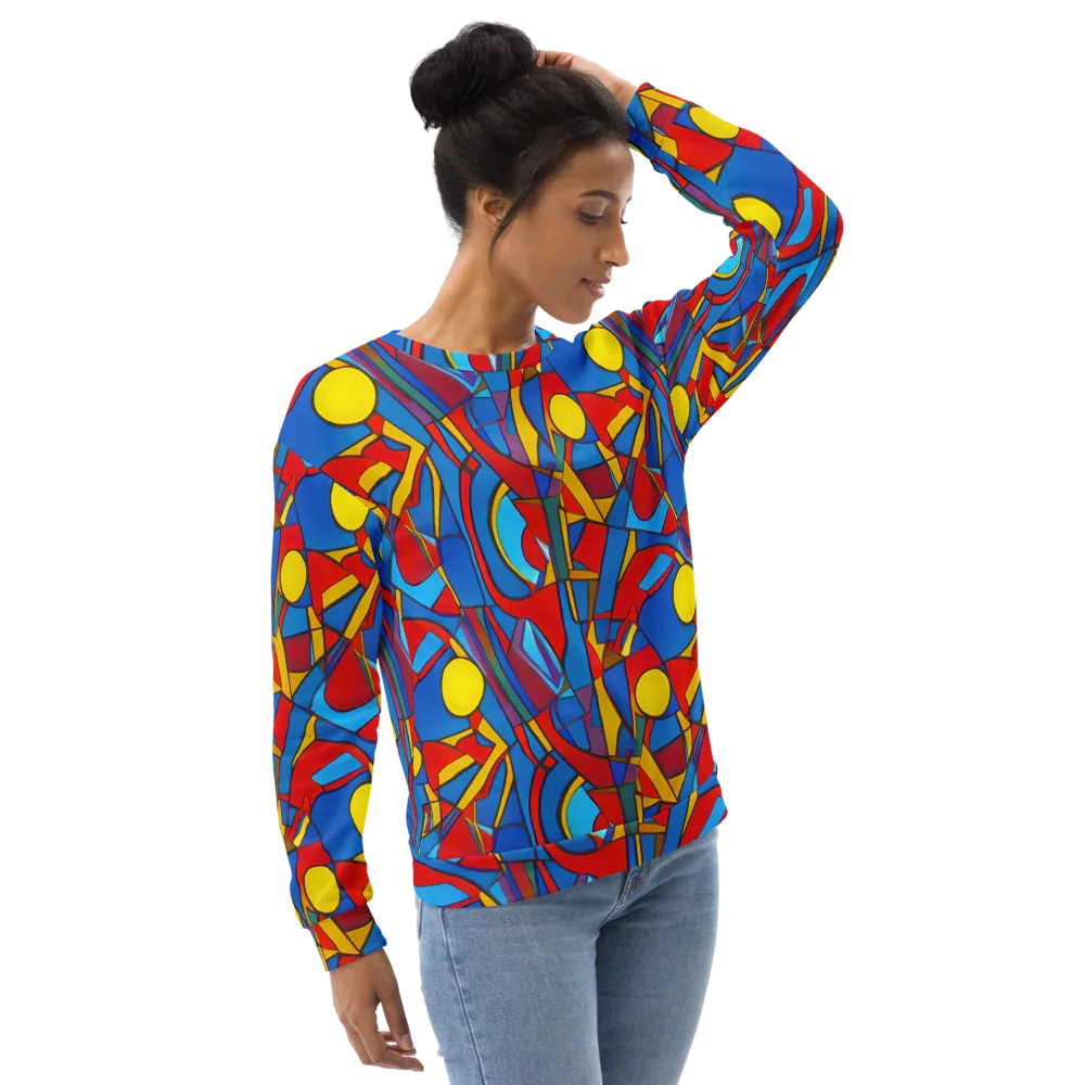 Mondrian Maze on Sweatshirt — Right Front
