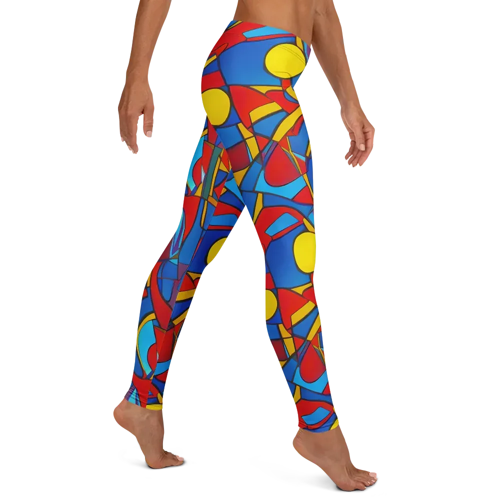 Mondrian Maze on Leggings — Right