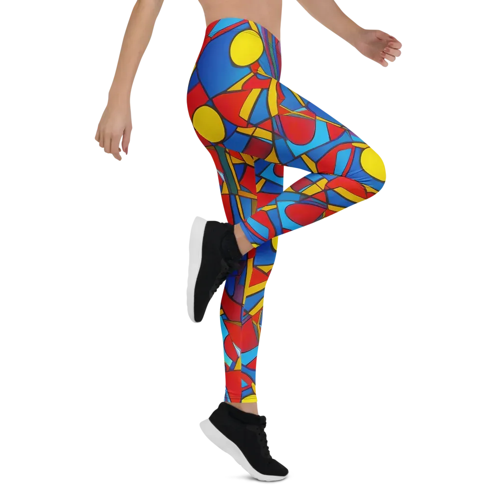 Mondrian Maze on Leggings — Right