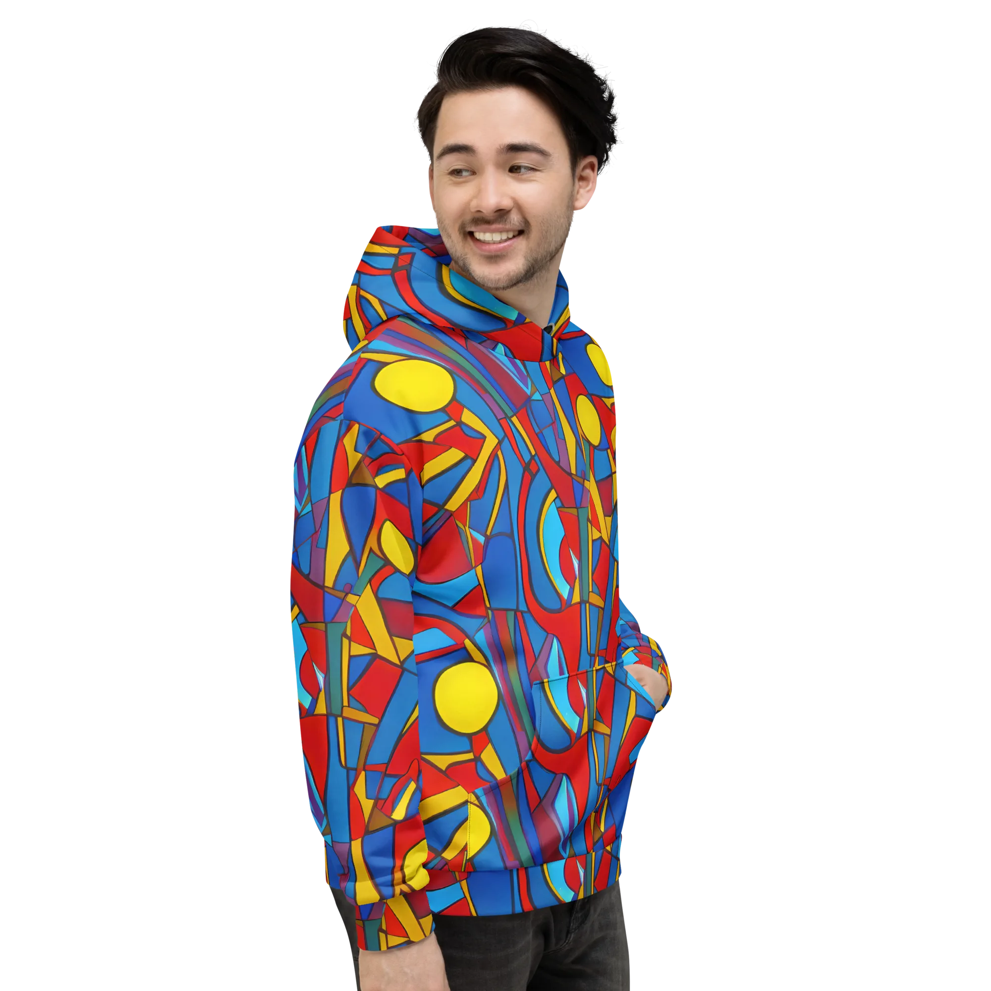 Mondrian Maze on Hoodie — Right