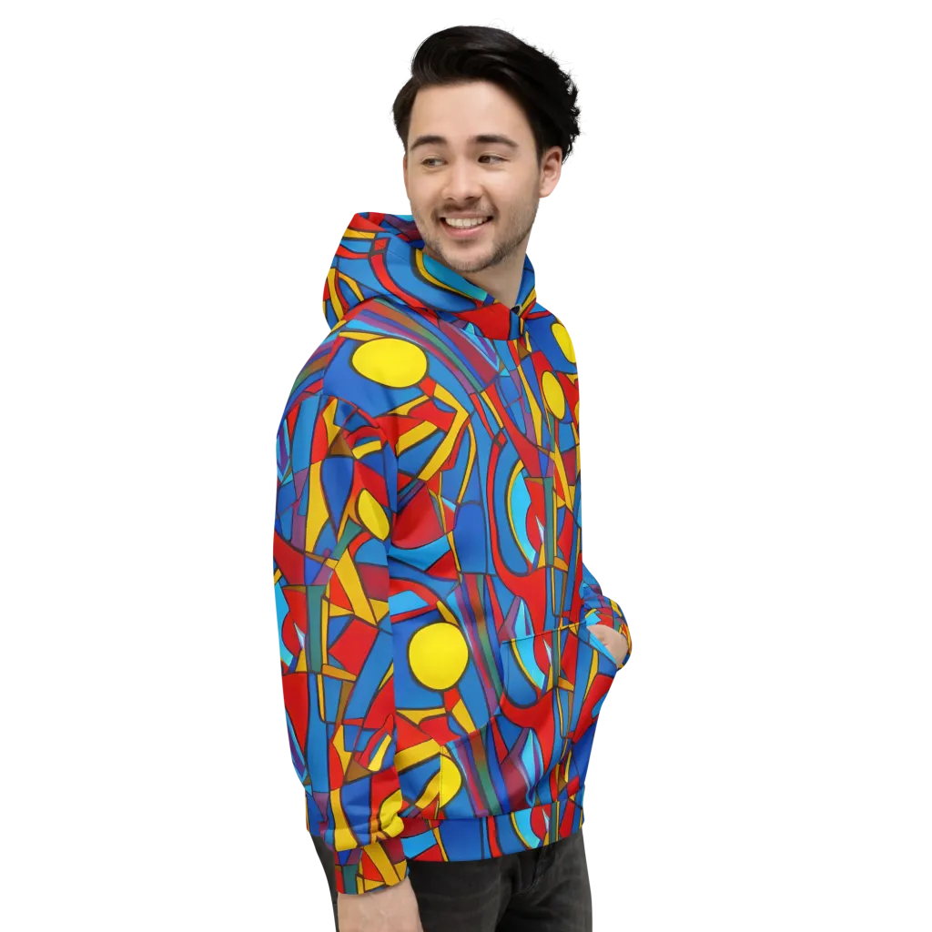 Mondrian Maze on Hoodie — Right