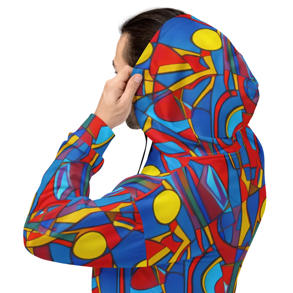 Mondrian Maze on Hoodie — Back