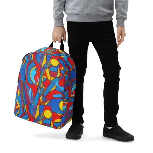 Mondrian Maze on a Minimalist Backpack