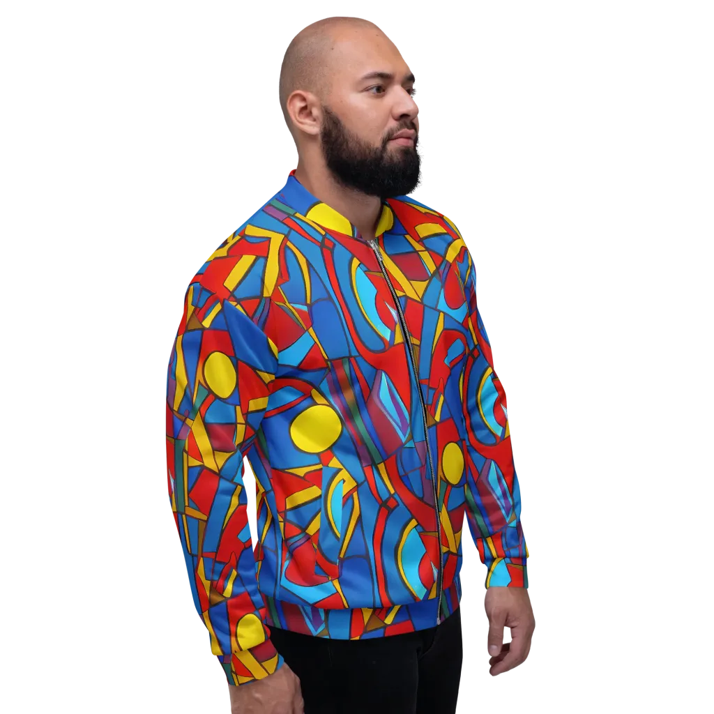 Mondrian Maze on Bomber Jacket — Right