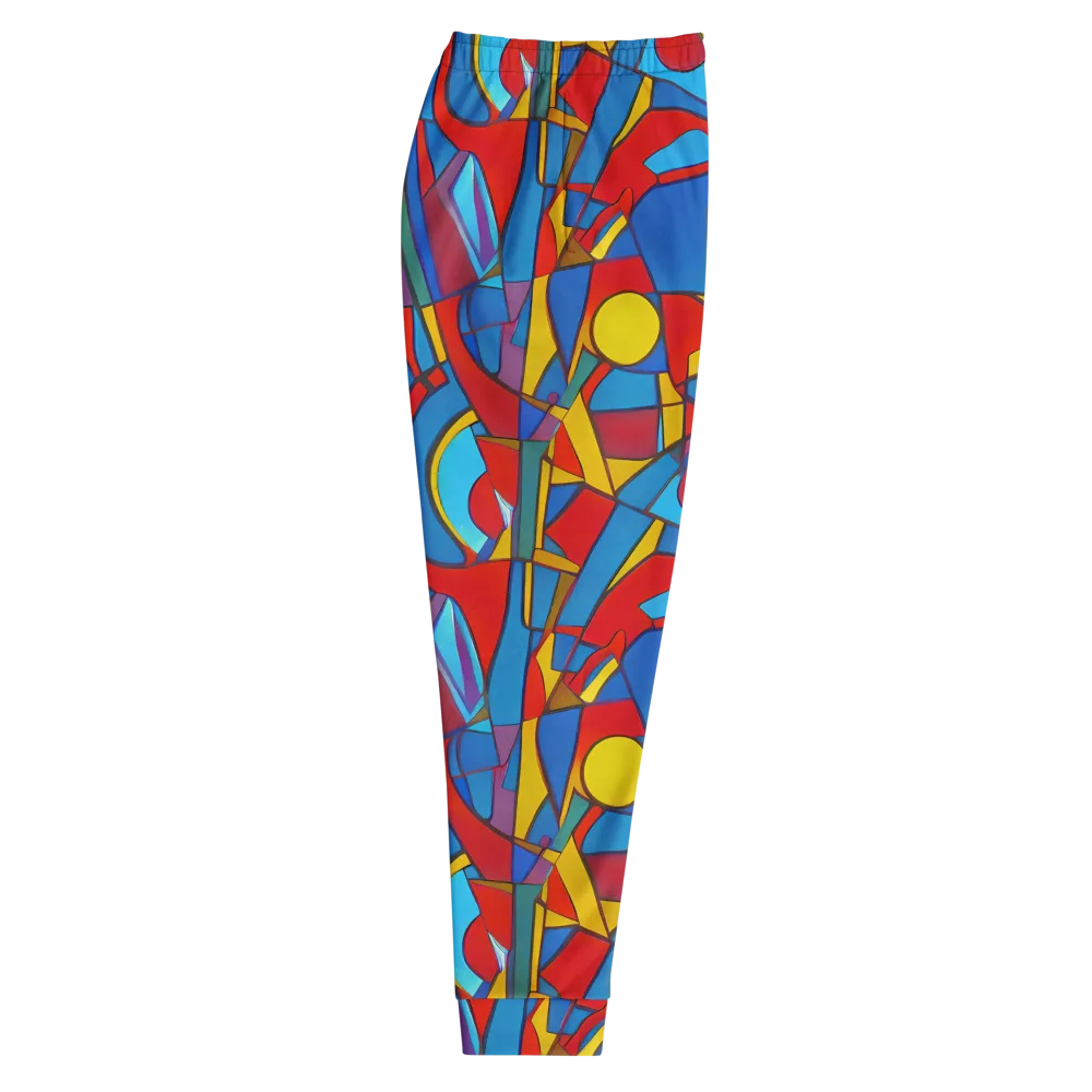Mondrian Maze on Men's Joggers — Right