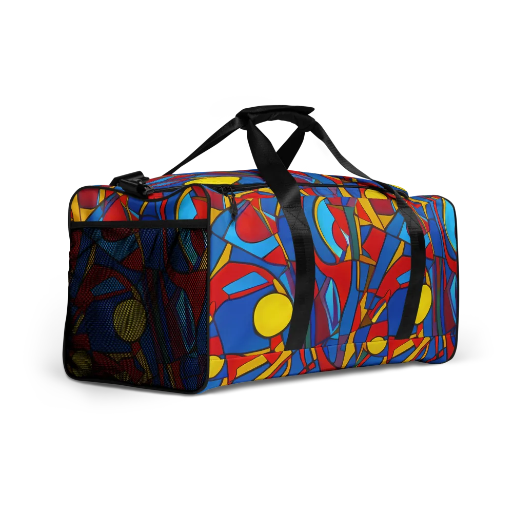 Mondrian Maze on Duffle Bag — Right Front