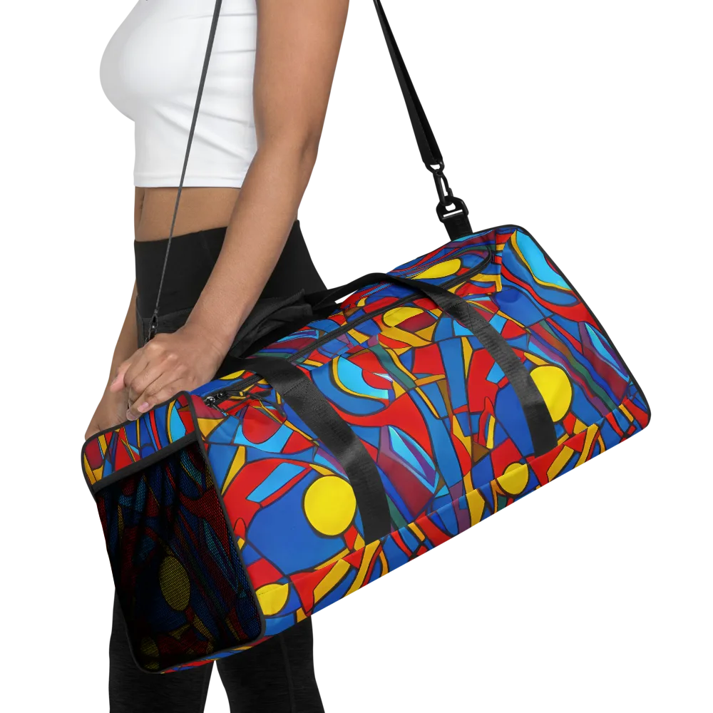 Mondrian Maze on Duffle Bag — Front