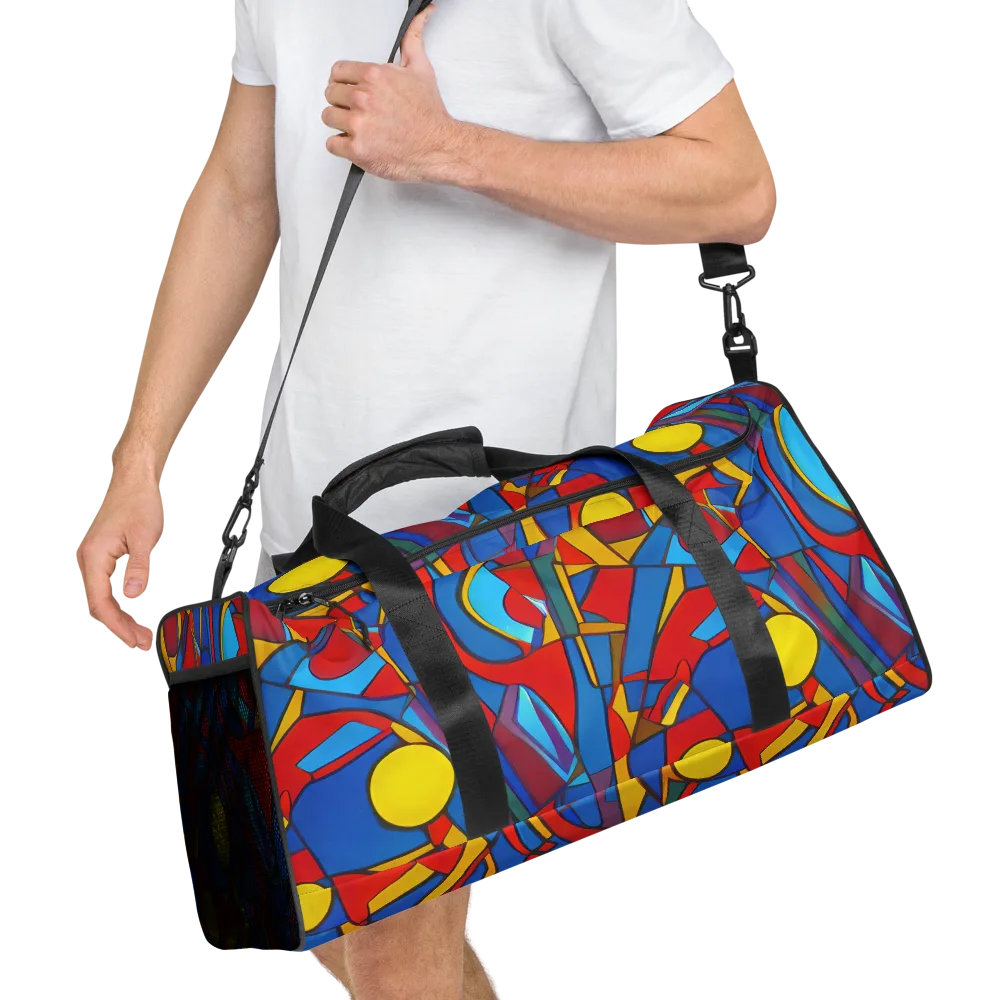 Mondrian Maze on Duffle Bag — Right Front