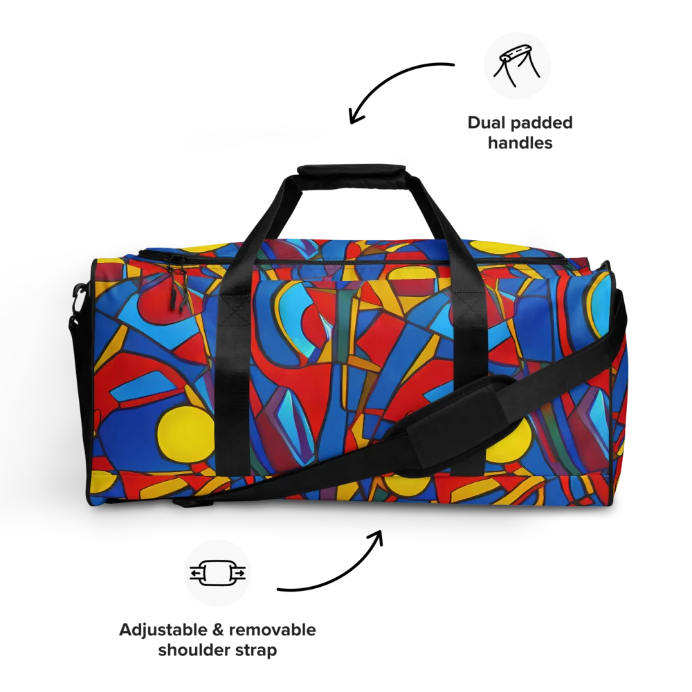 Mondrian Maze on Duffle Bag — Front