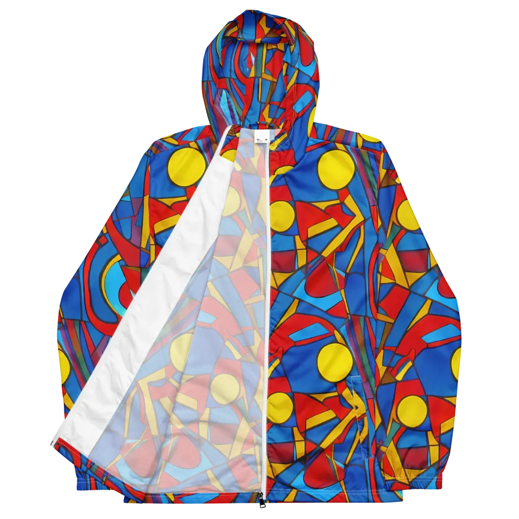 Mondrian Maze on Men's Windbreaker — Front