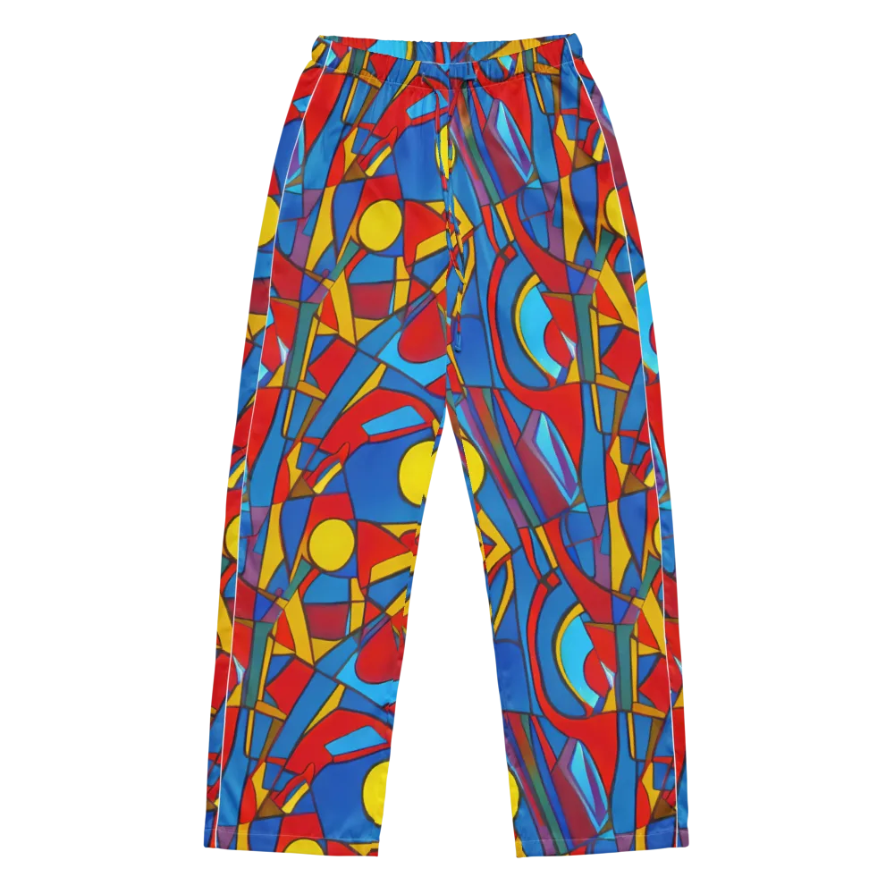 Mondrian Maze on Women's Pajama Pants — Front