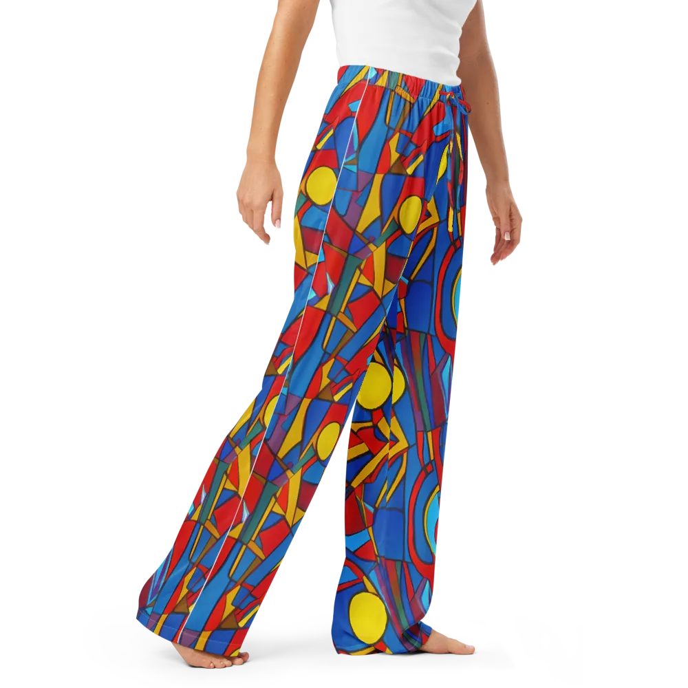 Mondrian Maze on Women's Pajama Pants — Right Front