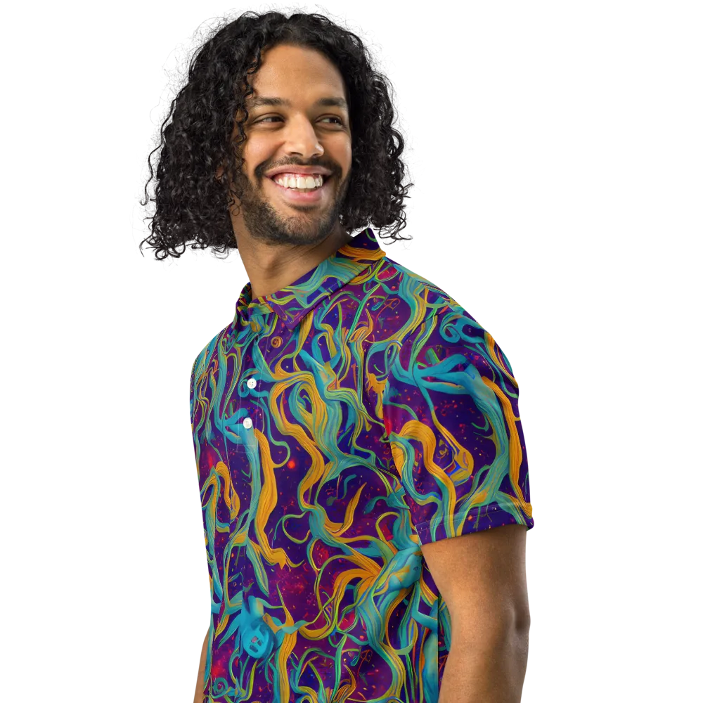 Meryl Mcmaster Evelyn De Morgan on Men's Slim Fit Polo Shirt — Left Front