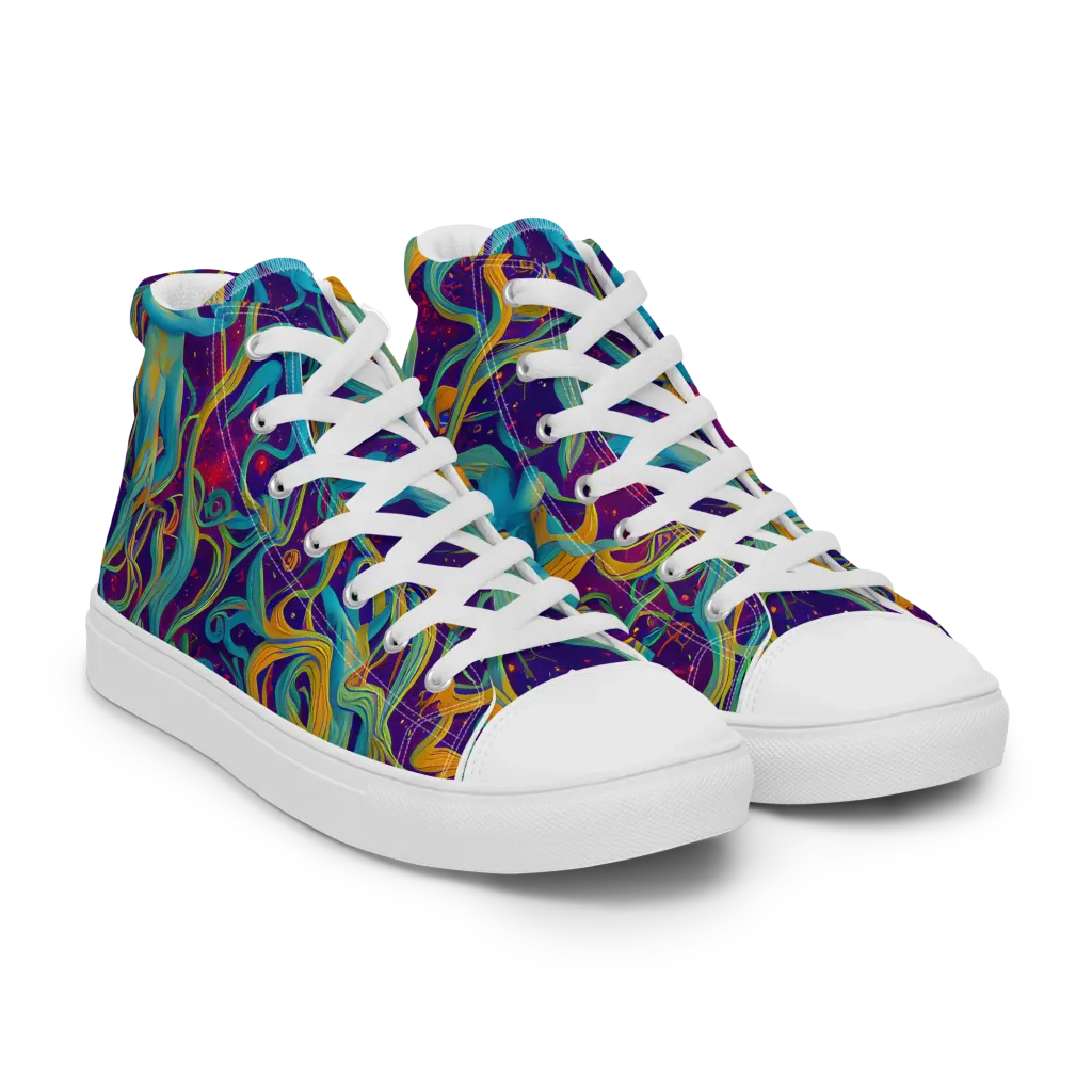 Meryl Mcmaster Evelyn De Morgan on Men's High Top Canvas Shoes — Right Front
