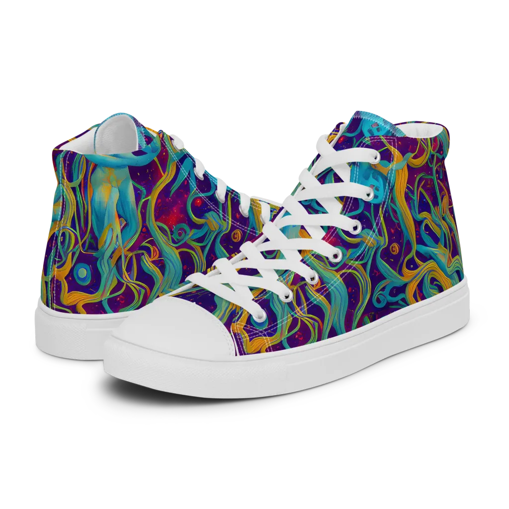 Meryl Mcmaster Evelyn De Morgan on Men's High Top Canvas Shoes — Left