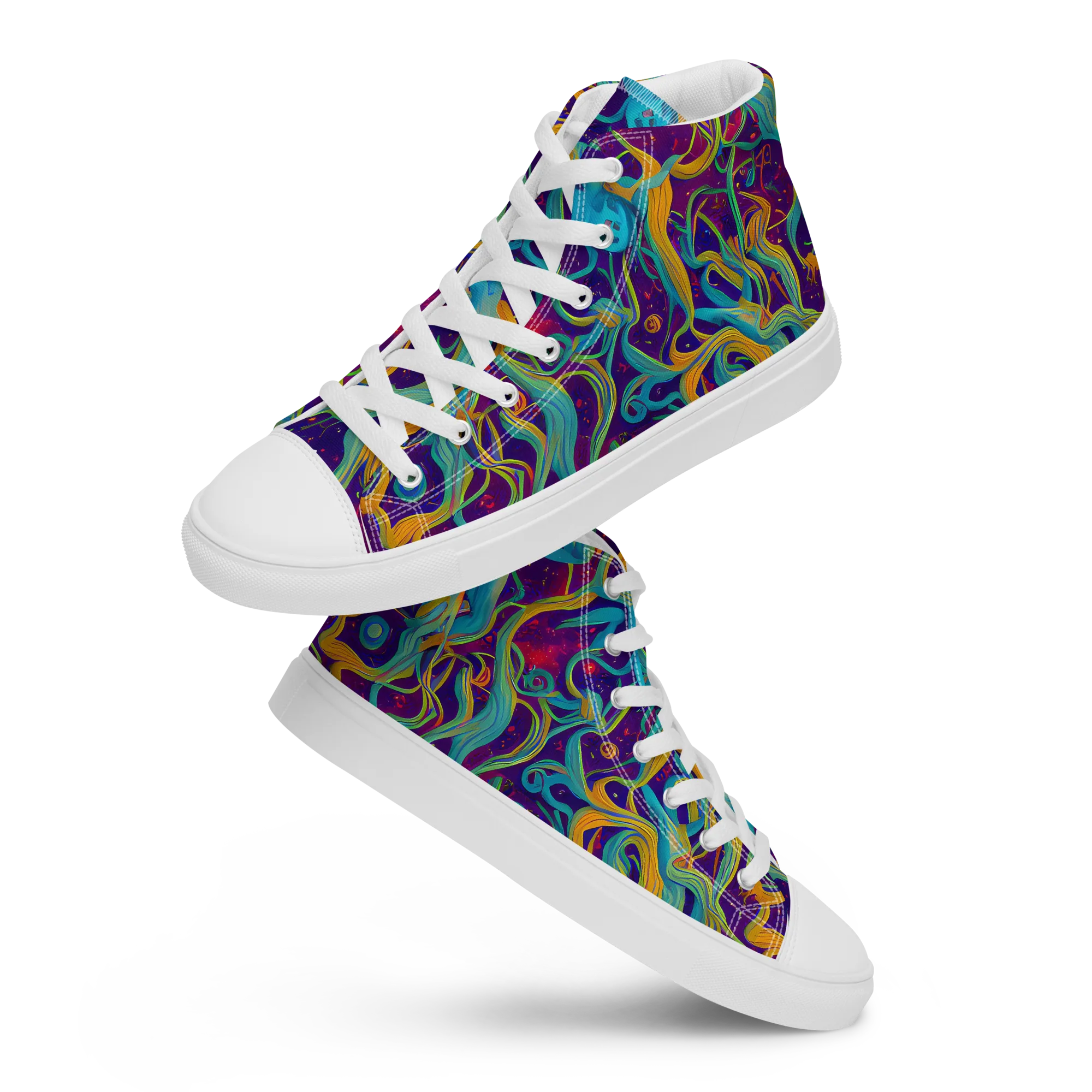 Meryl Mcmaster Evelyn De Morgan on Men's High Top Canvas Shoes — Front