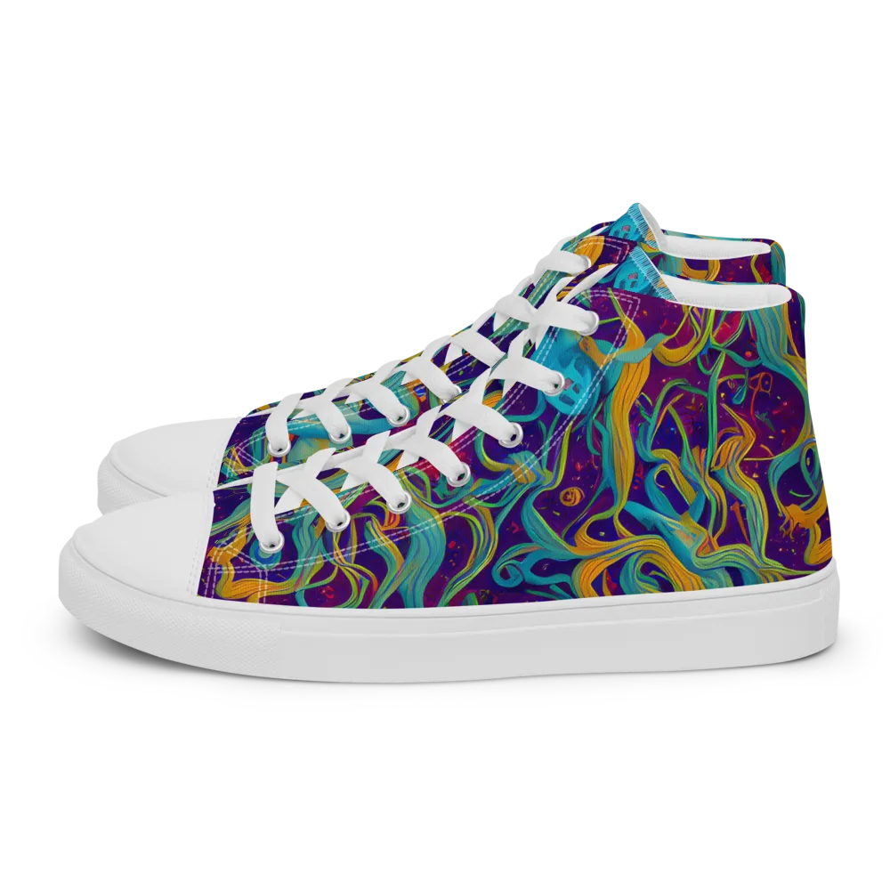 Meryl Mcmaster Evelyn De Morgan on Women's High Top Canvas Shoes — Left