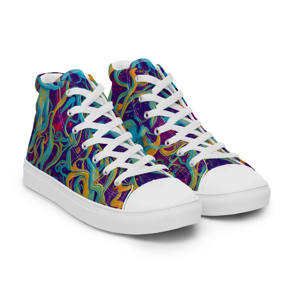 Meryl Mcmaster Evelyn De Morgan on Women's High Top Canvas Shoes — Right Front