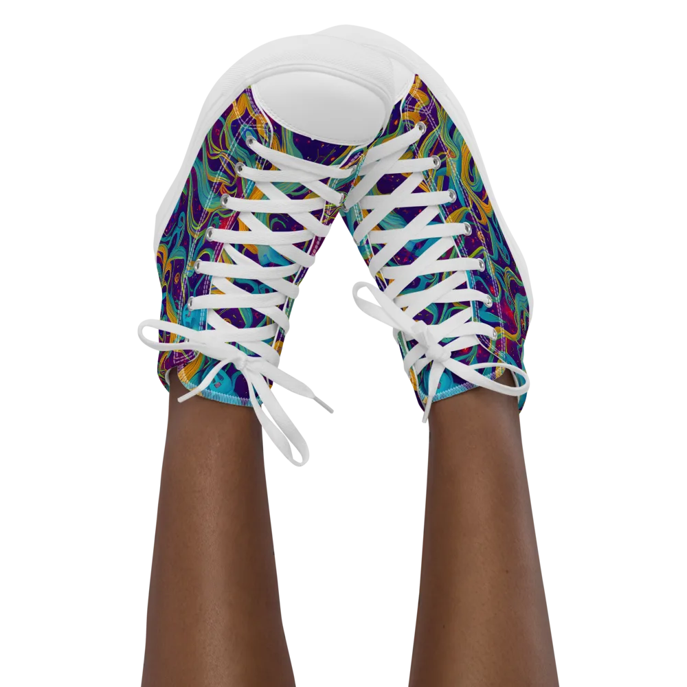 Meryl Mcmaster Evelyn De Morgan on Women's High Top Canvas Shoes — Front