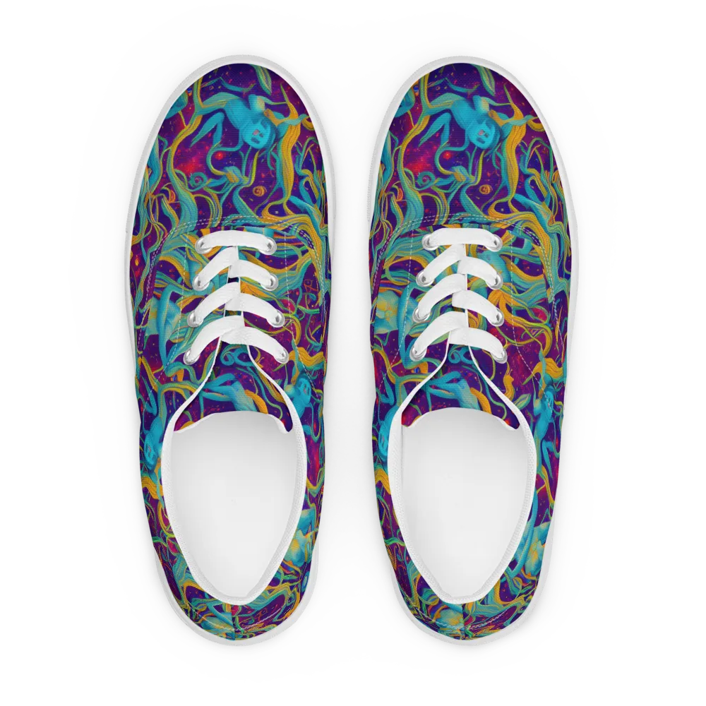 Meryl Mcmaster Evelyn De Morgan on Men's Lace-Up Canvas Shoes — Front