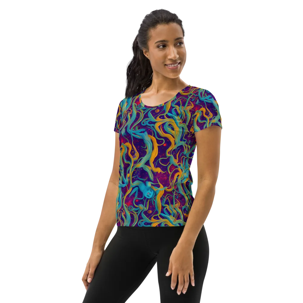 Meryl Mcmaster Evelyn De Morgan on Women's Athletic T-Shirt — Left