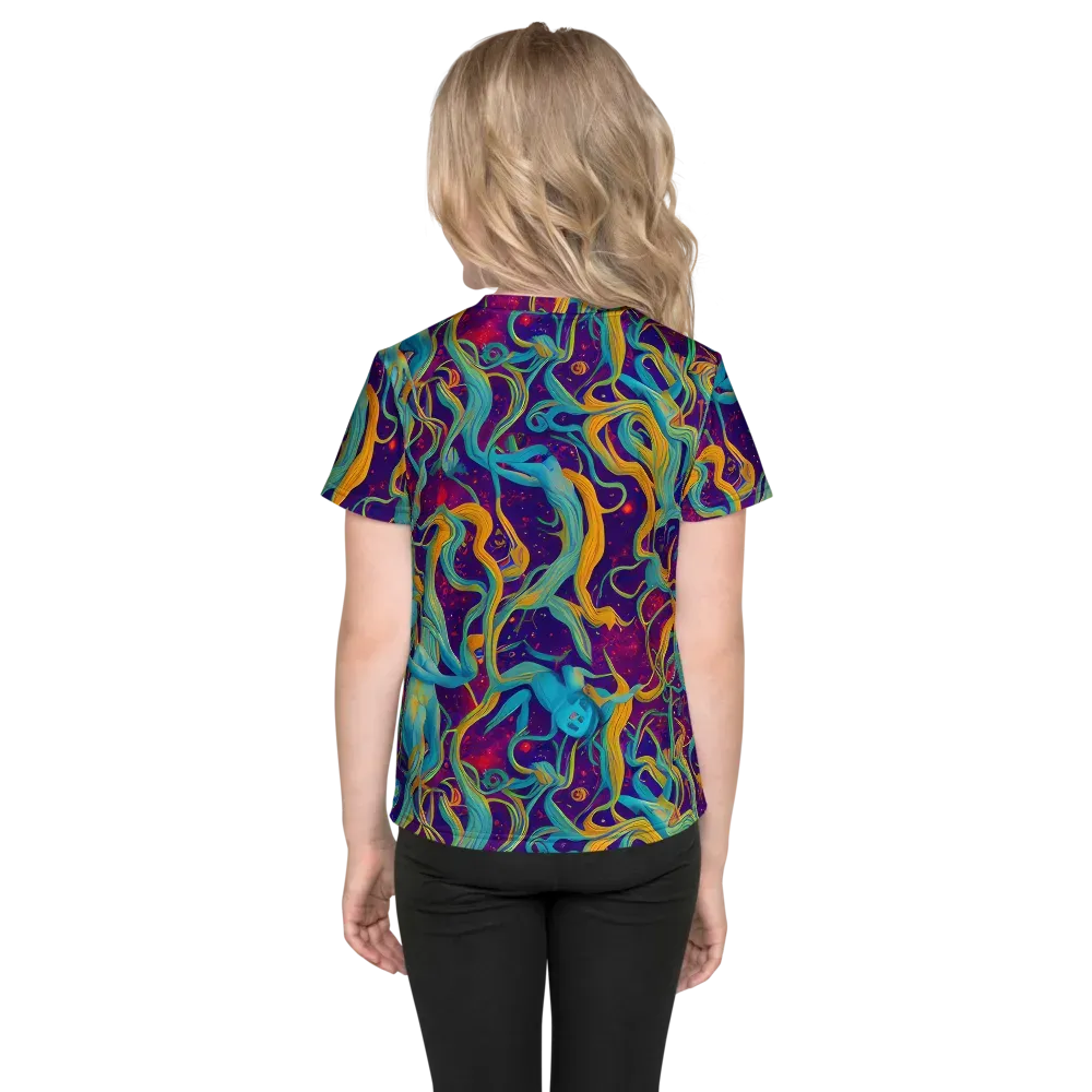 Meryl Mcmaster Evelyn De Morgan on Kids Crew Neck T-Shirt — Back