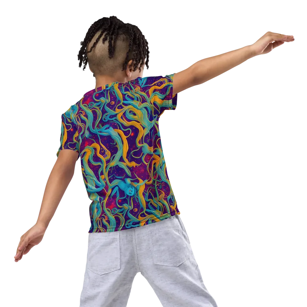 Meryl Mcmaster Evelyn De Morgan on Kids Crew Neck T-Shirt — Back