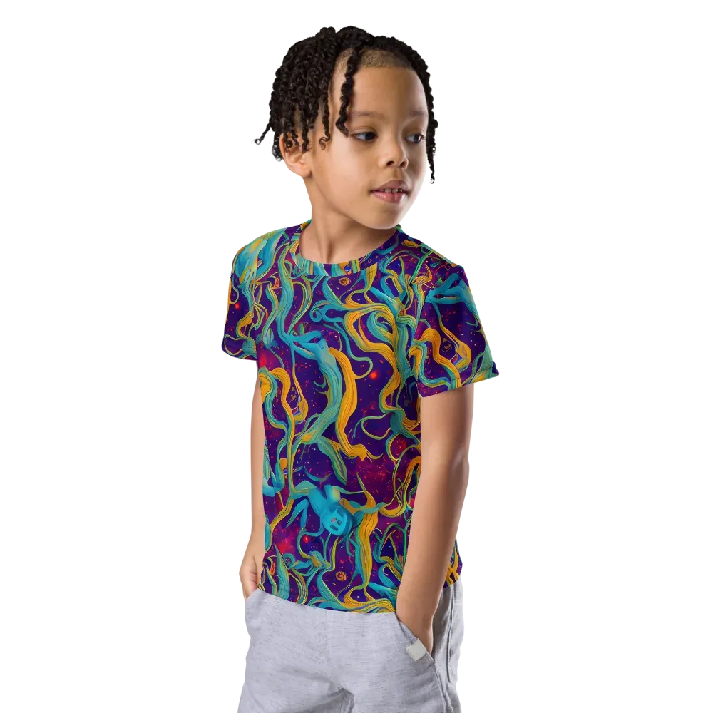 Meryl Mcmaster Evelyn De Morgan on Kids Crew Neck T-Shirt — Left Front