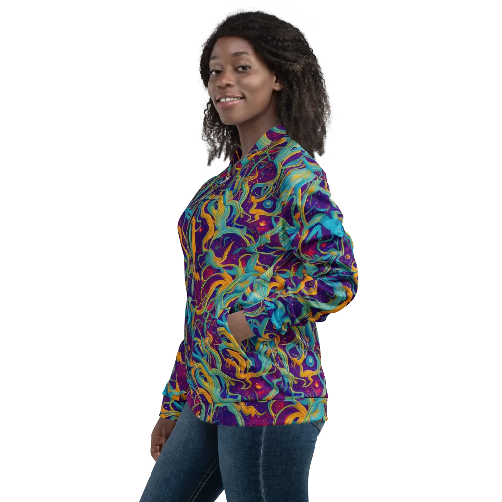 Meryl Mcmaster Evelyn De Morgan on Bomber Jacket — Left