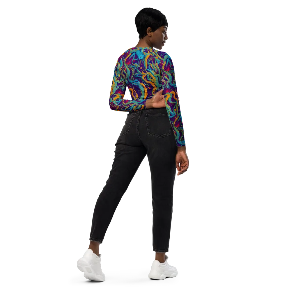 Meryl Mcmaster Evelyn De Morgan on Long Sleeve Crop Top — Right Back