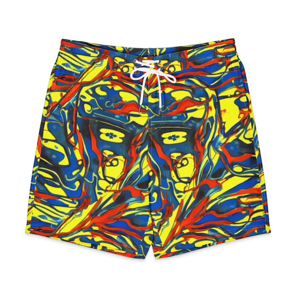 Cyberflow Circuit on Men's Board Shorts — Front