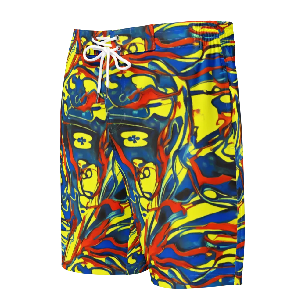 Cyberflow Circuit on Men's Board Shorts — Front