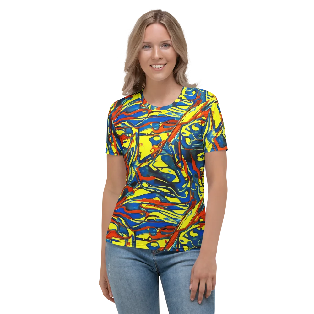 Cyberflow Circuit on Women's Crew Neck T-Shirt — Front