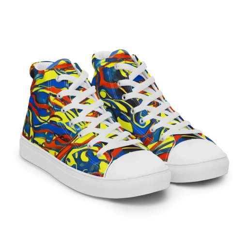 Cyberflow Circuit on a Women's High Top Canvas Shoes